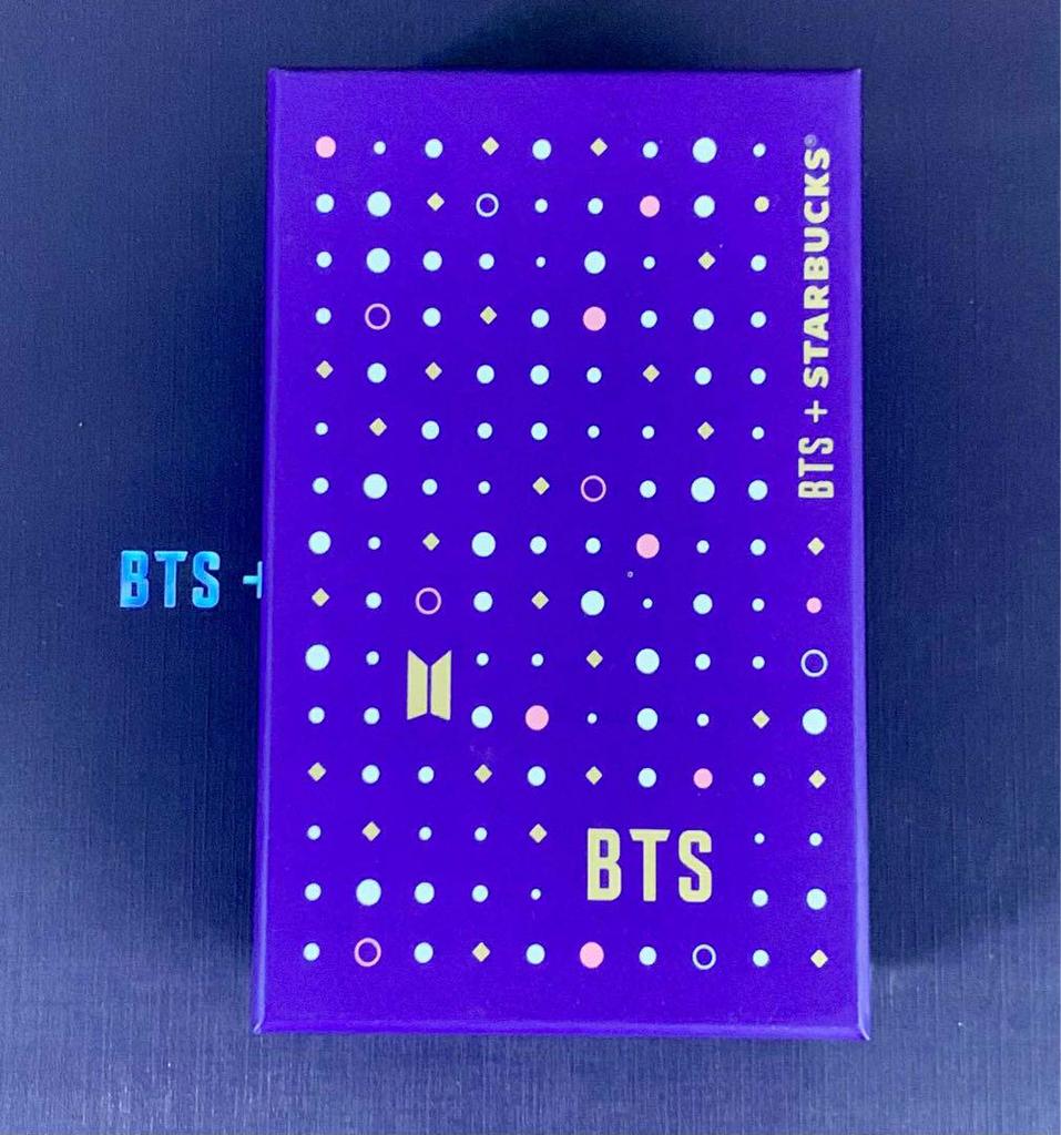 [USED] BTS Starbucks collaboration keychain Bearista card