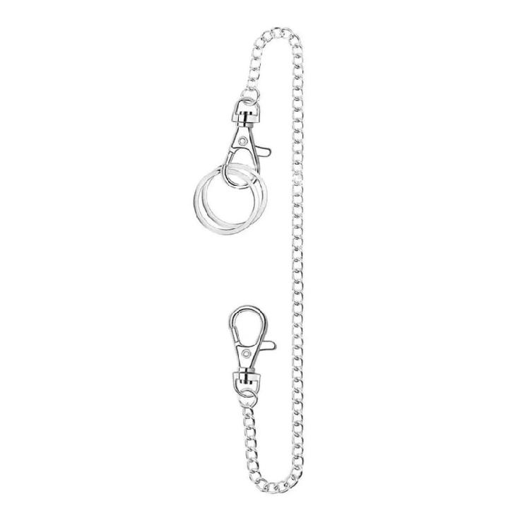 

Jeans Chain with Lobster Clasps for Men Women Wallets Keys Silver Belt Chains 25cm