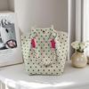 Knitted Tote with Woven Ring Buckle, 3D Magnetic Snap Handbag & Clutch