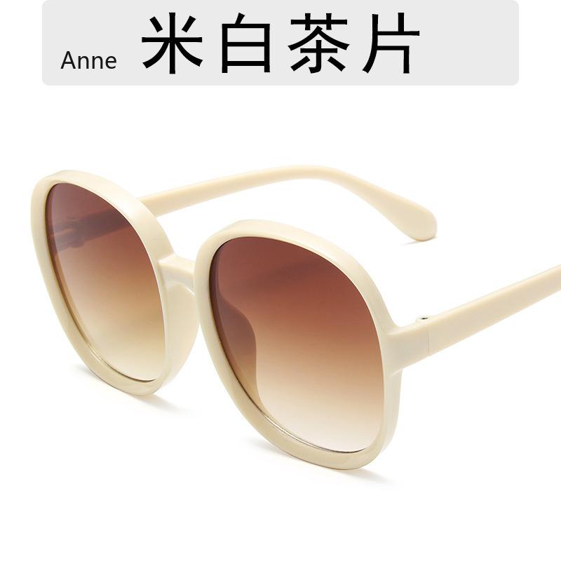 Classic Big Frame Luxury Women Sunglasses  Designer Fashion Plastic Vintage Round Gradient Sun Glasses Uv400 Eyewear