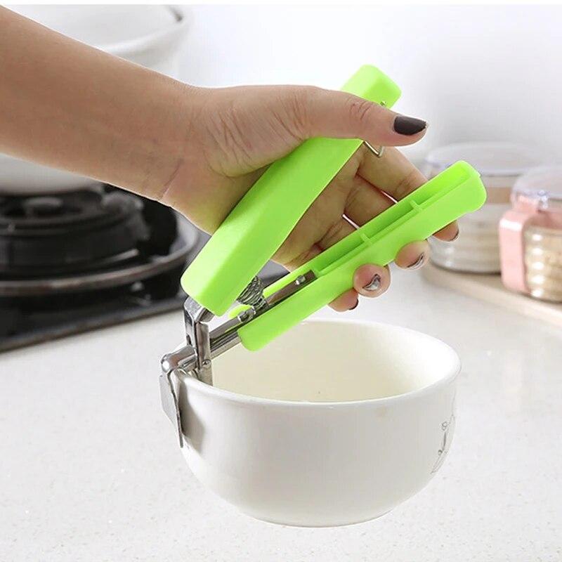 Edelstahl Anti-Bügel-Schüsselklemme Mehrzweck-Schüsselgreifer Schüsselgreifer Schüsselgreifer Schüsselgreifer Haushalts-Schüsselgreifer