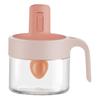 Household Seasoning Jar with Lids Spoon Pepper Organizer Glass Can Kitchen