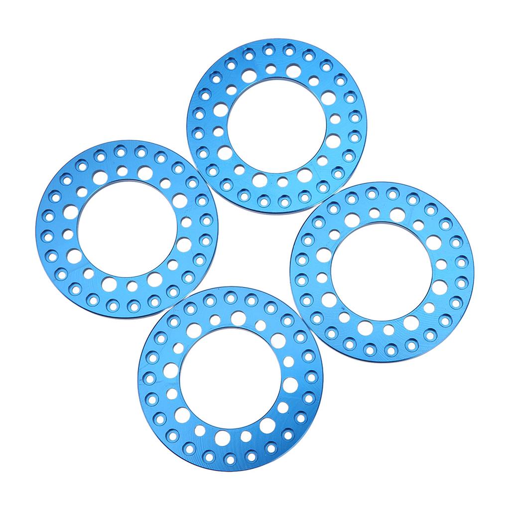 4Pcs 1.9in Wheel Outer Rings Rims Increase Stability CNC Machining Aluminum Alloy RC Wheel Outer Rings Rims for 1Celsius10 RC