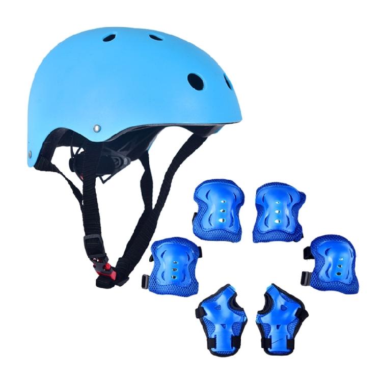 Set di Protezioni Sportive da Esterno 7 in 1 per Bambini: Ginocchiere, Parapolsi, Attrezzatura per Pattinaggio a Rotelle