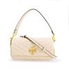 Kira Quilted Chain Double Shoulder Strap Leather Bag Women Shoulder Bag Cream-White 85229-122