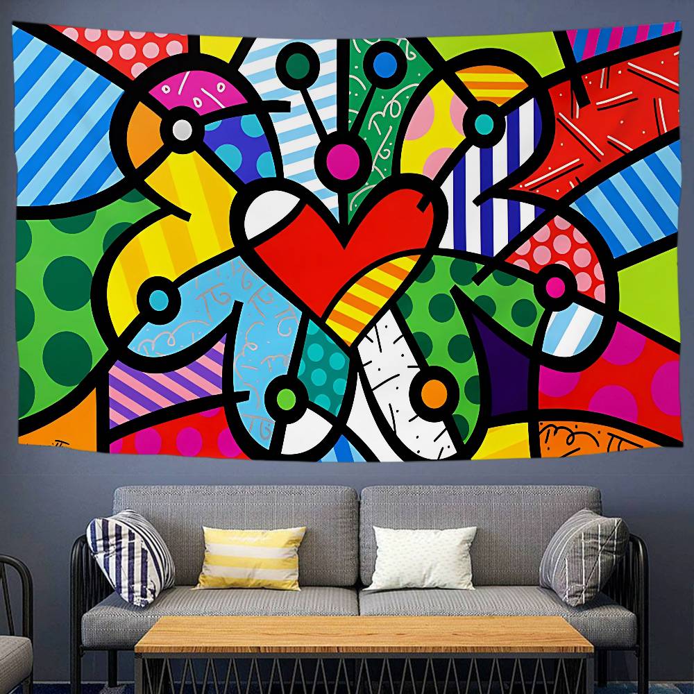 Britto DIY Wall Tapestry Hanging Tarot Hippie Wall Rugs Dorm INS Home Decor