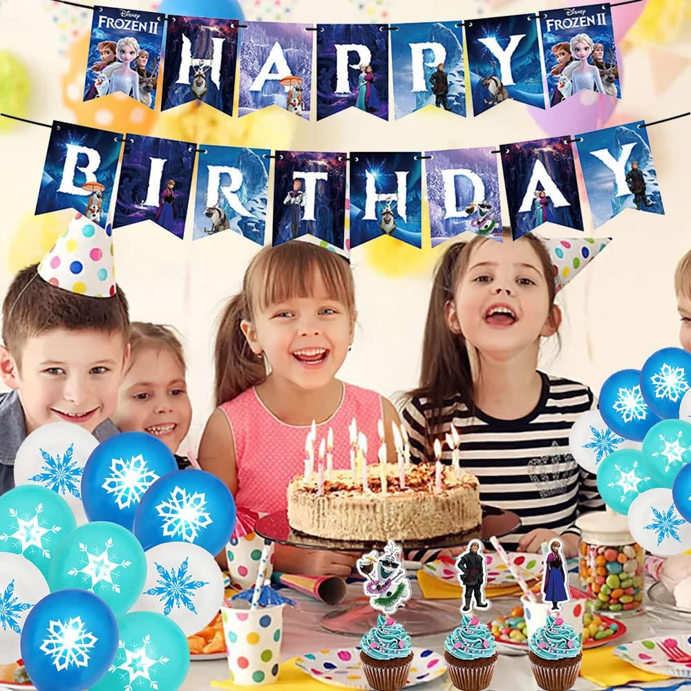 Frozen Birthday Decorations, Frozen Balloons, Birthday Balloons, Party Set, Disney, Kids, Girls, Character Birthday Balloons