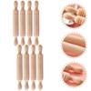 12 Pcs Rolling Pin Mini Stick Toy Photo Prop Model Wooden Micro Landscaping Roller Small Child