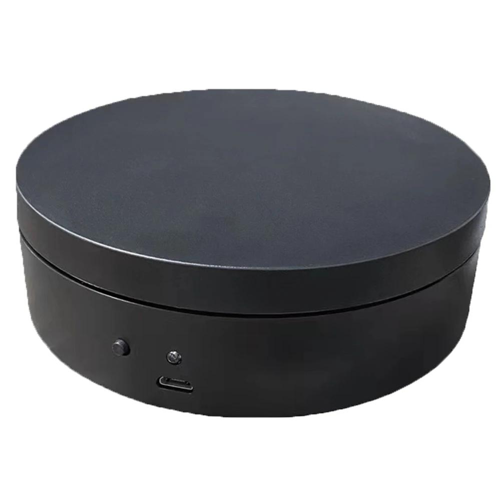 3 in 1 Electric Rotating Display Stand 360 Degree Turntable Holder USB Charging/Battery Automatic Revolving Platform for Jewelry
