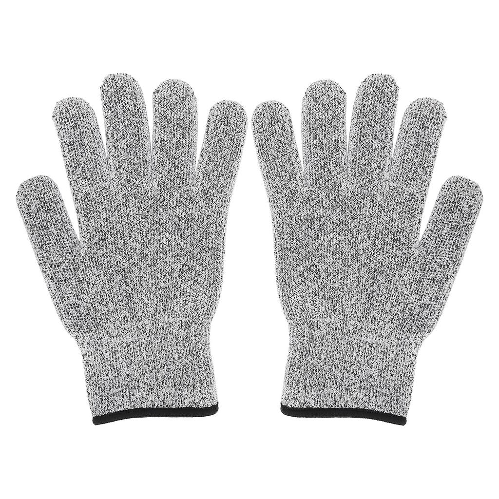 2Pcs Cut Resistant Gloves Level 5 Cutting Labor Gloves Suitable for Kitchen Garden Work Grey