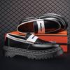 British Low-Top Stitched Martin Boots: Couple's Round Toe Leather Ankle Boots for Spring