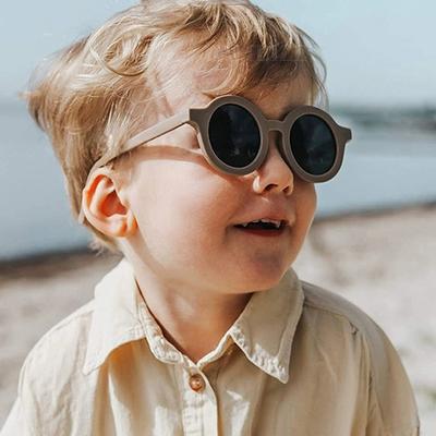 Kulaté dětské sluneční brýle Dívčí móda Retro dětské brýle Chlapecké anti-Uv sluneční brýle Vintage barevné brýle UV