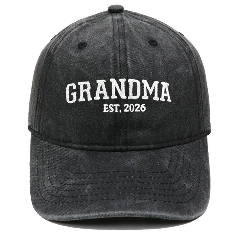 Hot Sale DAD MOM Embroidered Baseball Cap Washed Retro Male and Female Couples Casual Versatile Hat