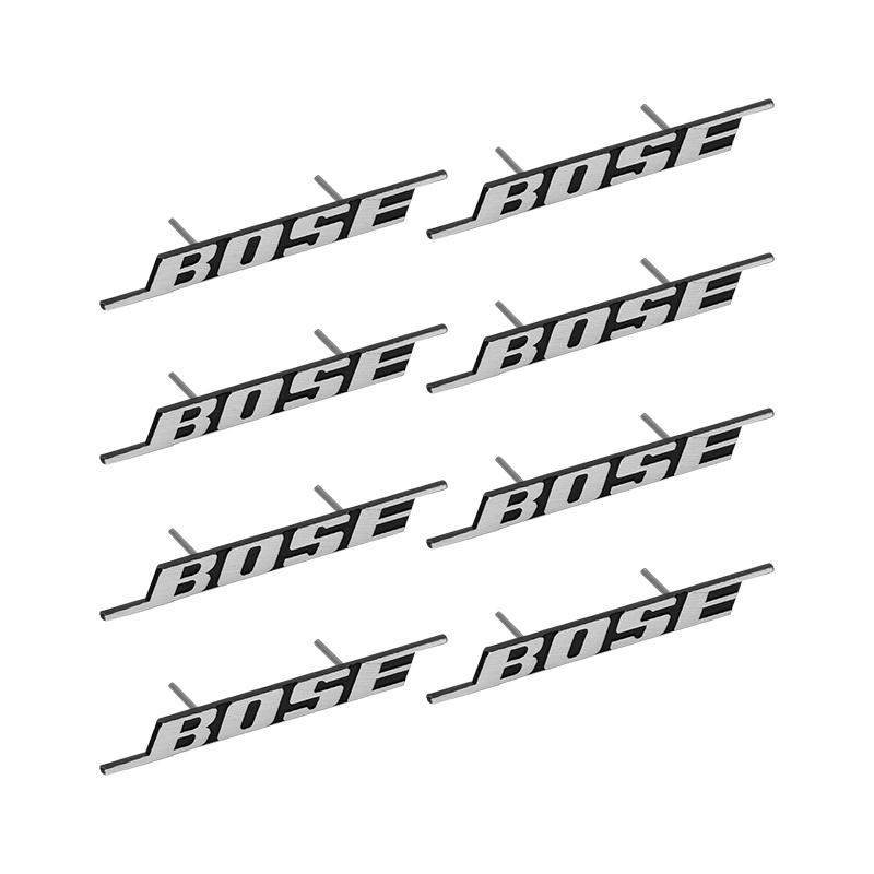 BOSE Letter Logo Badge aluminum 3D car audio stickers For bmw Dacia Alfa Romeo Lada Skoda Hyundai Infiniti Volvo Jaguar