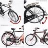 2025 New 51 Pcs DIY Retro Bicycle Model Ornament For Kids, Creative 1:10 Simulation Mini Bicycle Model Scale Kit With Inflator and Briefcase, Finger