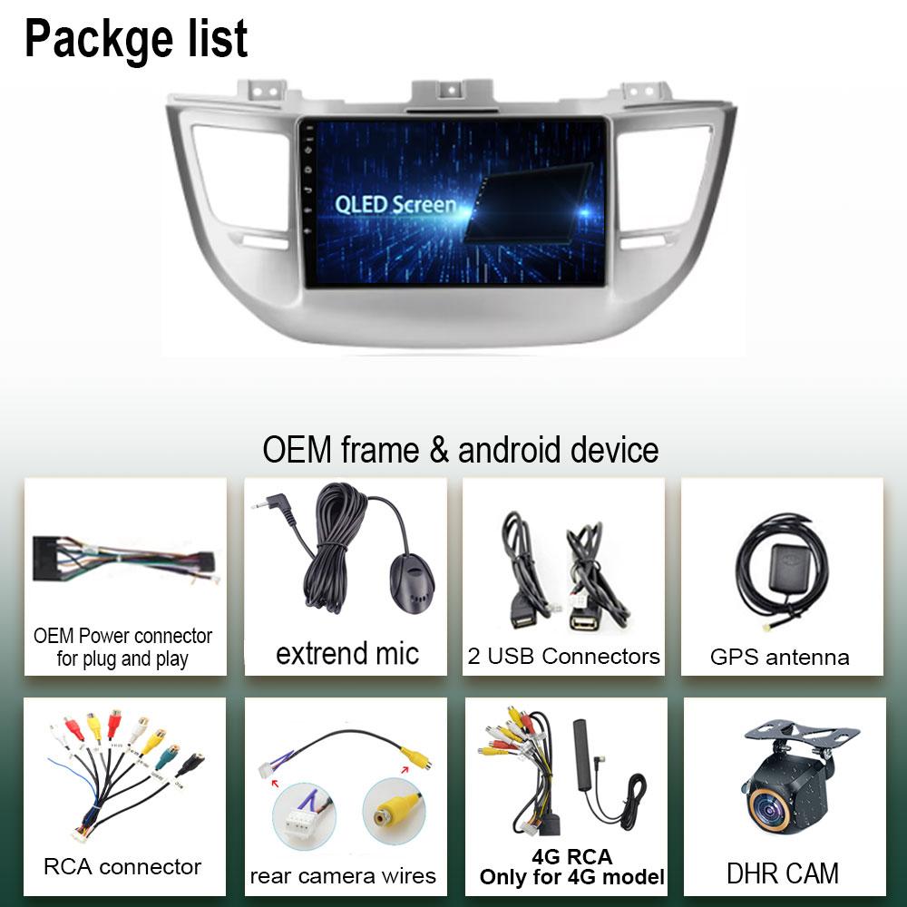 For Hyundai Tucson 2015-2018 Car Radio Stereo Multimedia Android 13 Auto Wireless Carplay Video Player Screen 5G WIFI NO 2DIN BT