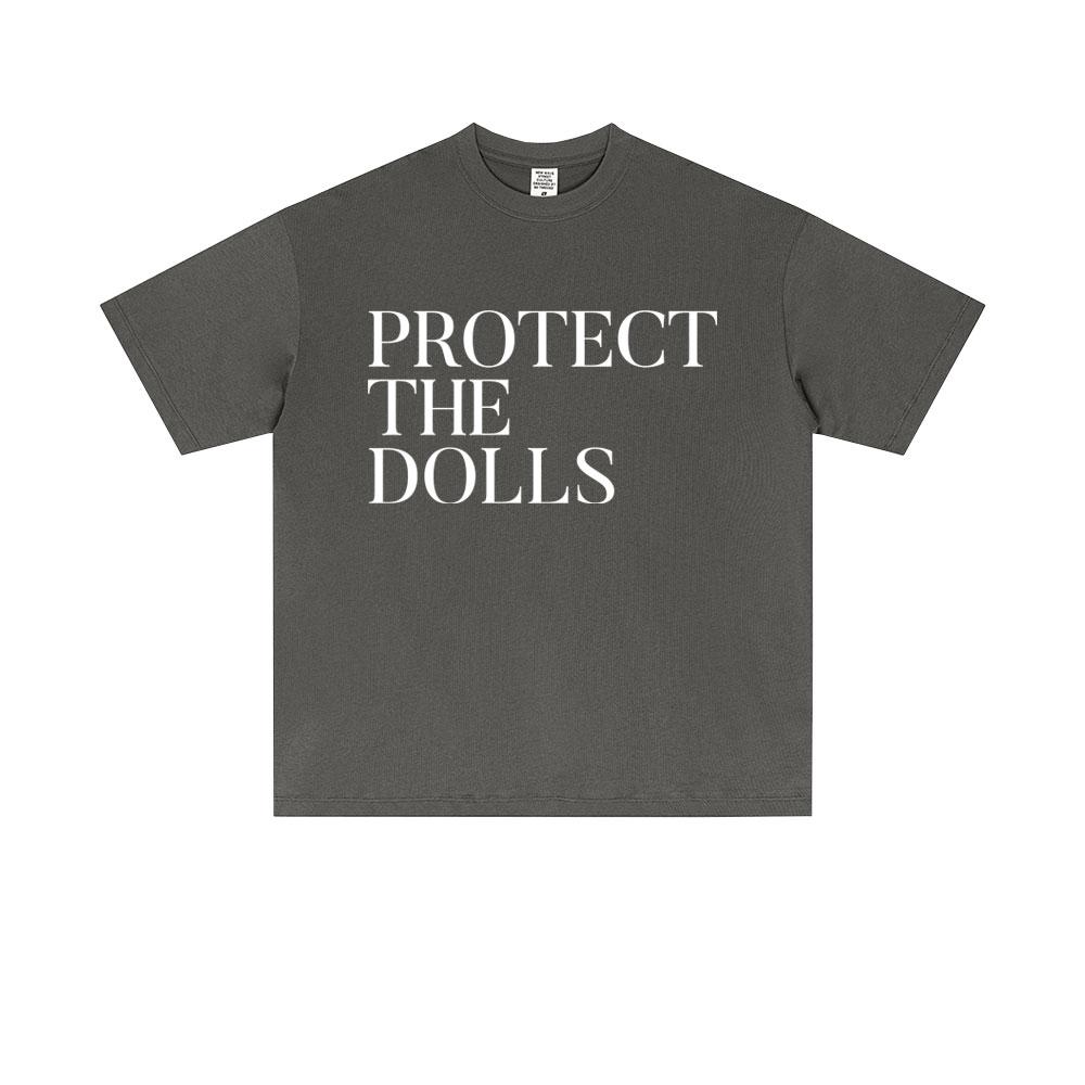 Pedro Pascal Protect The Dolls Same Style Print T Shirts Summer Men Women Fashion Oversized Tshirt Casual Cotton Vintage Tshirt