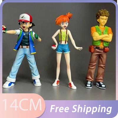Nowość w magazynie Figurka Anime Asha Ketchuma Figurka Akcji Brocka Figurka Misty Statua PVC GK Model Lalka Kolekcja Dekoracja Pokoju Zabawka