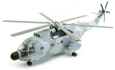 French Army Helicopter Diecast Model 1/72 SA 321 Superfluron Aérospatiale Pre-painted Assembly [Parallel Import]