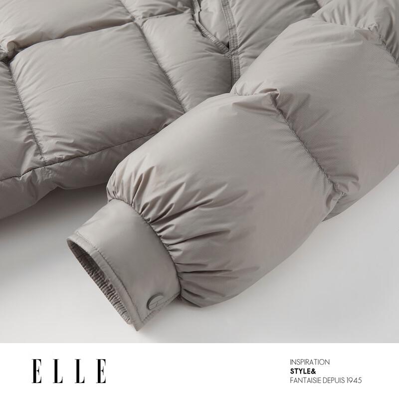 ELLE Women's Mid-length Hooded Duck Down Jacket