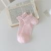 Cotton Ruffle Socks Breathable Short Socks Sweet Lace Ruffle Socks  for Daily Wear