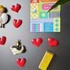 Set di 3-12 Magneti da Frigorifero a Forma di Cuore per San Valentino, Magneti Creativi a Forma di Cuore d'Amore per Decorazioni del Frigorifero