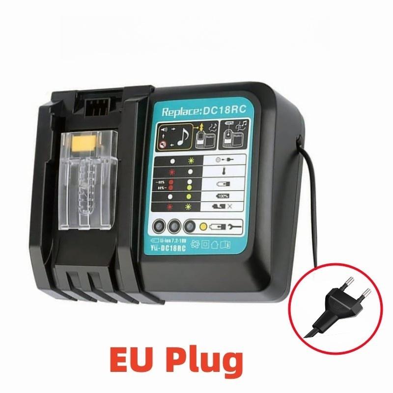 DC18RC Makita 18V Matkap Akü Şarj Cihazı 3A Li-ion Şarj Cihazı Makita 14.4V 18V LXT BL1815 BL1860 BL1430 BL1450 İçin