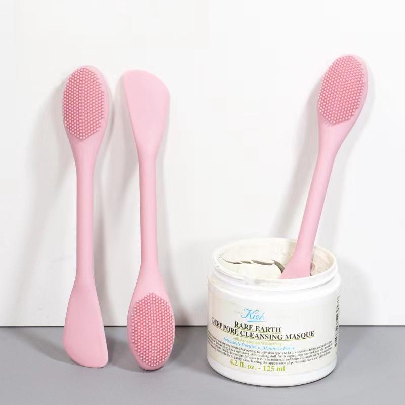 1PC Double Headed Silicone Face Cleansing Brush & Mask Applicator, Women’s Facial Skin Care Tool