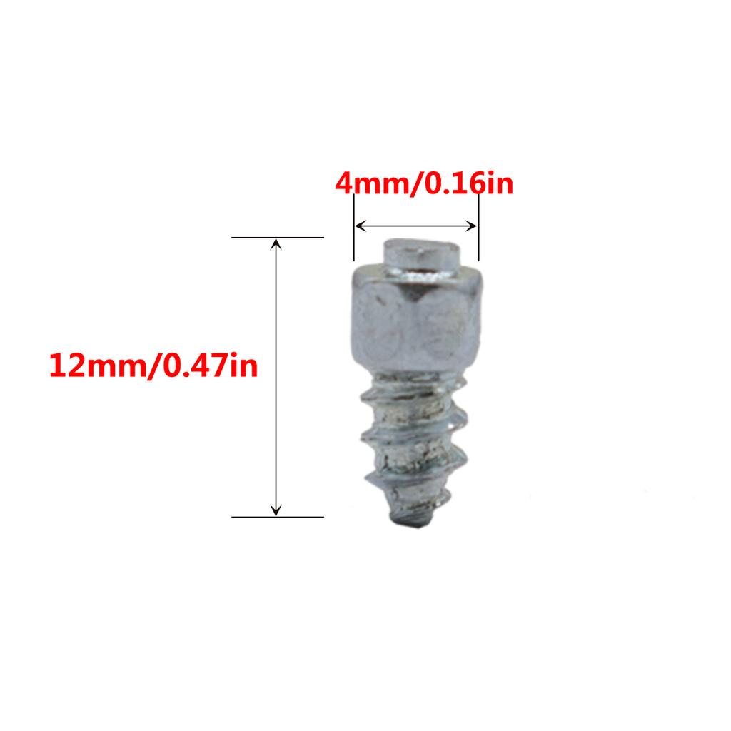 100PCS Rad Reifen Spikes Spikes Winter Lugs Schraube Schnee Eis Anti-Slip Stollen Für Auto Motorrad SUV ATV lkw Stiefel 4x9/12mm