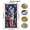 Moon Dog Cat Flower Large Size Diamond Painting Animals Diy Full Square Round Drill Rhinestone Embroidery Mosaic Cross Stitch Kits