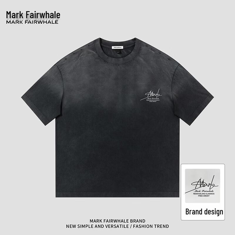 

Mark Fairwhale Men s Retro Loose Fit Colorblock Cotton T-Shirt 2XL