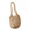 Beach Bag For Women Mesh Rope Knitted Bucket Shoulder Bags Reticulate Hollow Travel Shopper Totes Ladies Fashion