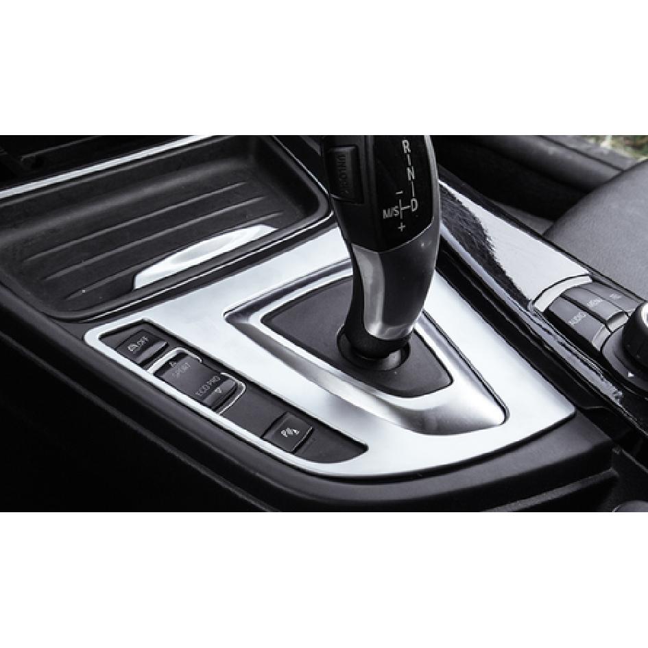 Central Console Gear Shift Frame Trim For BMW 3 4 Series GT Silver Steel 13-