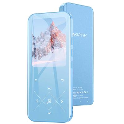 AGPTEK 32GB MP3 přehrávač s Bluetooth Velký kovový Stylový Bezztrátový zvuk 48 hodin přehrávání Přímé FM FM Snadný japonský návod k použití Dokonalý