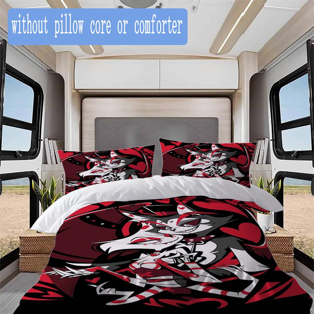 Chic Thorn Angel Pattern Bedding,Quilt Set Quilt Cover Pillowcase Home Birthday Gift (1*duvet cover+2*pillowcase,without core)ZSJT0917133
