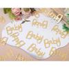 200pcs Baby Shower Confetti- Confetti Party Table Scatter, New Mum Confetti, Gold Foiled Confetti Double, Baby Sprinkle, Gender Reveal Party