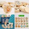 Wooden Educational Matching Puzzle For Children With Forest Animal Fruit Theme For Early Learning