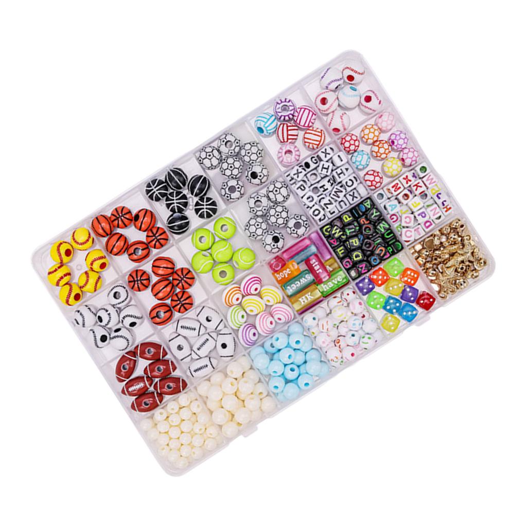Kit Mărgele Acrilice pentru Confecționarea Brățărilor Prieteniei Accesorii pentru Confecționarea Bijuteriilor Handmade Consumabile pentru Artizanat pentru Copii