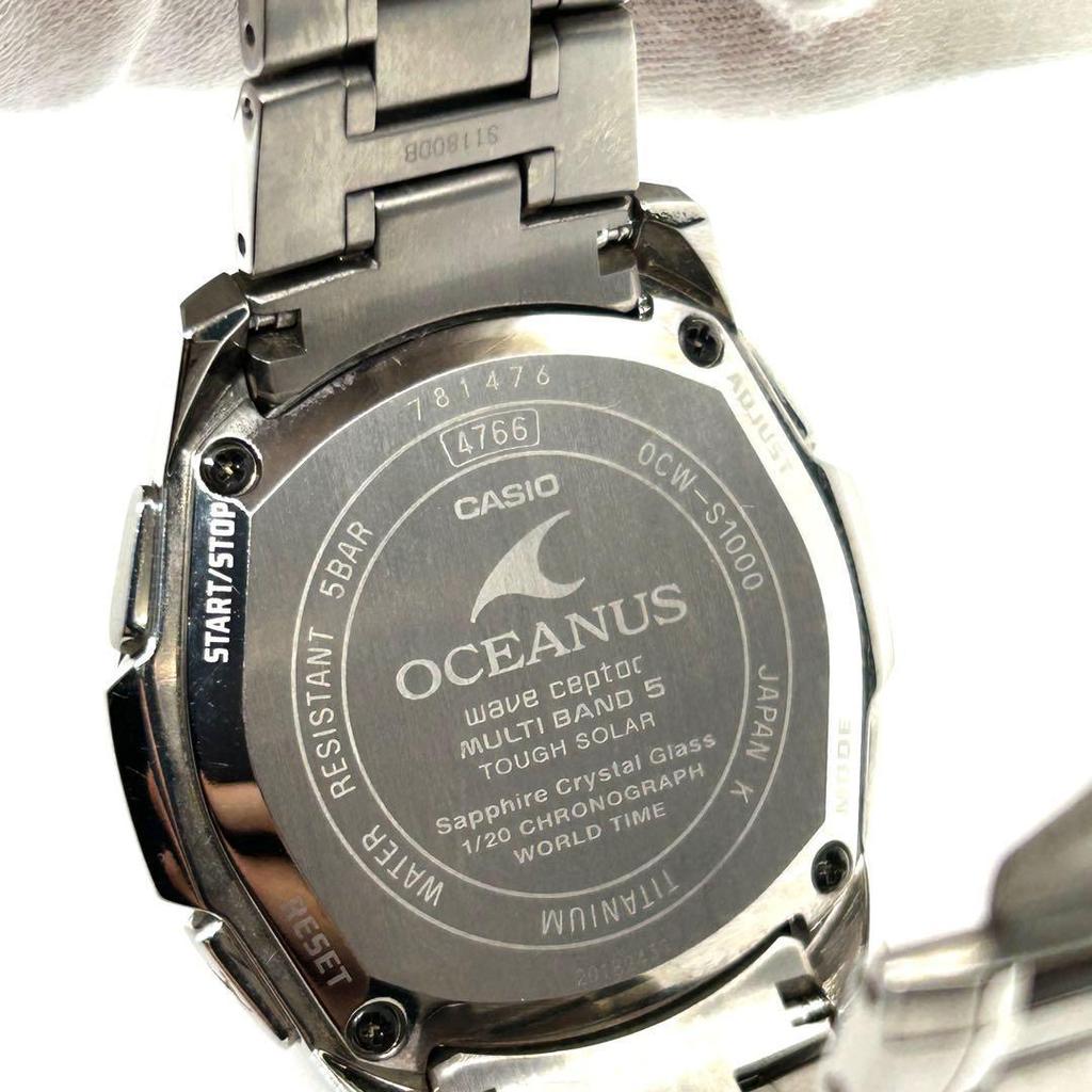 Used Excellent Condition  Casio Oceanus OCW-S1000 Radio-controlled Solar Day-Date Watch