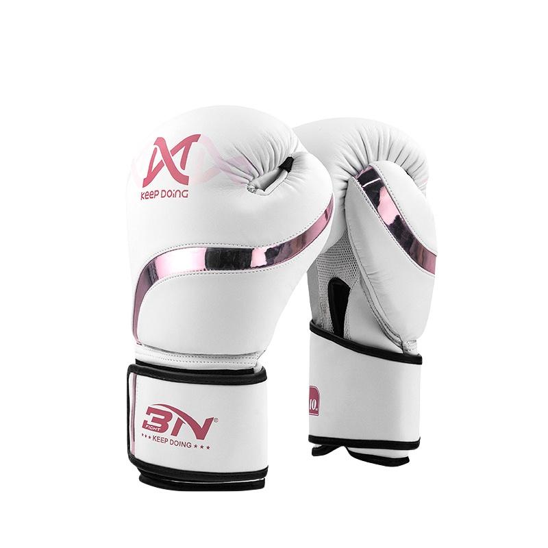 

BN 8/10/12OZ Soft Kid Girl Women MMA Muay Thai Sparring Boxing Gloves Martial Arts Kickboxing Wushu Sanda Fight Mittens DEO 12oz білий