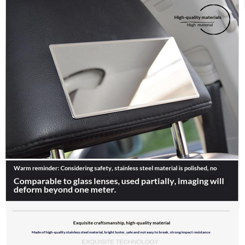 Stainless Steel Universal Car Sun Visor Mirror HD Clear Auto Makeup Vanity Mirror Durable for Women Drivers Daily Use