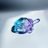 Lucky turtle ornament, crystal glass magical turtle statue light-catcher, Christmas gift mysterious power home office decoration
