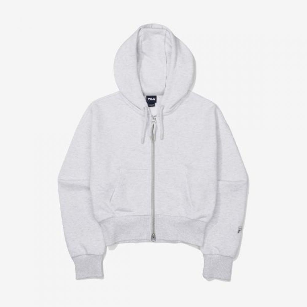 Fila Essential Crop Hooded Zip Up Fs2ftf3151f Wtm
