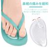 MANJIAMEI Toe Covers, Sandal Insoles, 3-Pair Set, Protects Toes, Prevents Slippage, Shock Absorption, Transparent, Unisex