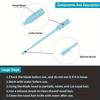 360° Rotation Nose Hair Trimmer Double Sided Nose Hair Trimming  Grooming Tool