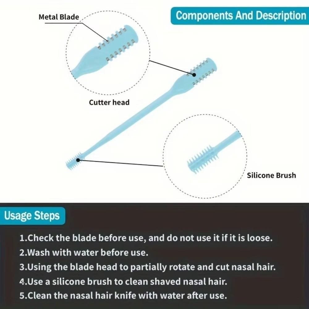 360° Rotation Nose Hair Trimmer Double Sided Nose Hair Trimming Grooming Tool