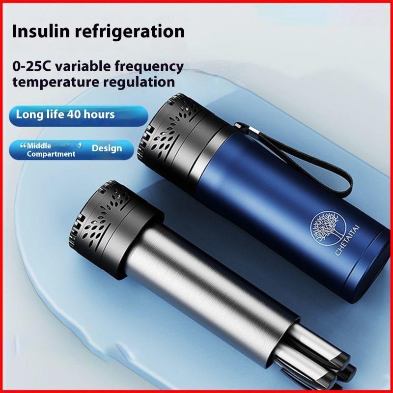 Taza Refrigeradora Portátil LCD para Insulina Enfriadores Mini Refrigerador de Bebidas Carga USB Taza con Aislamiento al Vacío