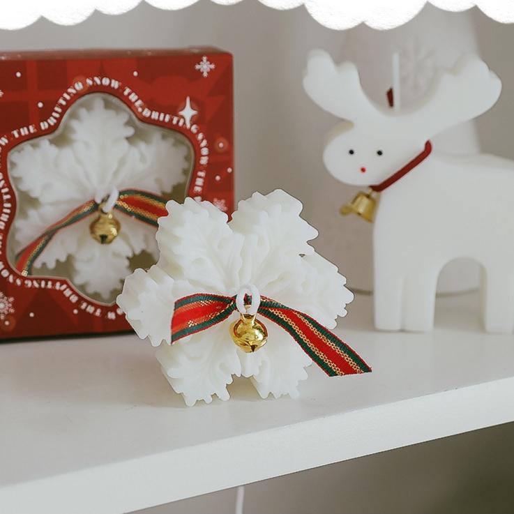Christmas Snowflake Scented Candle Handmade Creative Fragrance