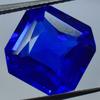 NATURAL Square Cut BLUE Sapphire Loose Gemstone 13.05 Ct Earing Pair CERTIFIED. S-505