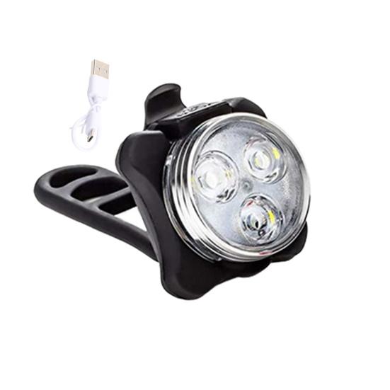 

Bicycle Light USB Rechargeable Over 10 Hours Runtime Waterproof LED Bike Light 4 Modes Front Rear Safe Outdoor Cycling Light A